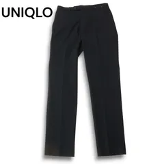 UNIQLO ユニクロ 秋冬 ヒートテック★ スマート スリム フィット パンツ スラックス Sz.ウエスト79 メンズ 紺 ネイビー