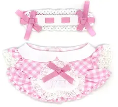 【中古】ぬいぐるみ メイド風ワンピースセット きせかえお洋服 ぴたっとふれんずドールM用衣装 「サンリオキャラクターズ」