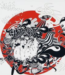 村上隆 727の誕生 新作版画 限定 直筆サイン入りbirth of 727 - メルカリ