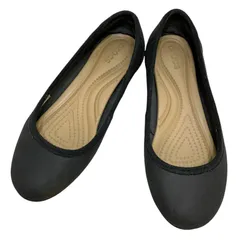 【美品】クロックス (21) パンプス フラットシューズ ラウンドトゥ スリッポン 希少デザイン