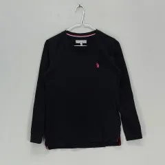 U.S. POLO ASSN. レディース90 ラウンドTシャツ 2020 春秋 ブラック 01708