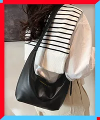 新品 ショルダーバッグ PUレザー 斜め掛け 通勤バッグ 黒 レディース 韓国風【送料無料】