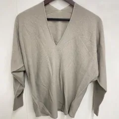 YVON INED N.vague 　グレー系　長袖　ニット　無地シンプル　レディース　古着