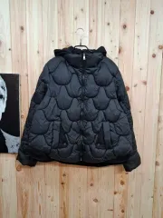 フード ブラック ダウン アウター