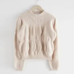 アンドアザーストーリーズ アルパカ ウール バブルニット 55-66