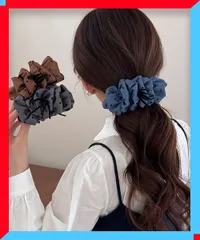 新品 レディース ドット柄 フリルリボン バナナクリップ ヘアアクセサリー 韓国風 髪飾り 結婚式 通勤 水玉 ポニーテール【送料無料】