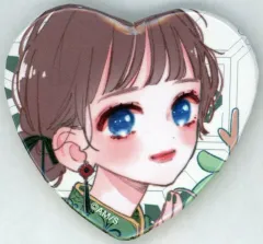 【中古】バッジ・ピンズ 咲苗桃 ハート型缶バッジ 「くじメイト お姉ちゃんの翠くん」 E-10賞