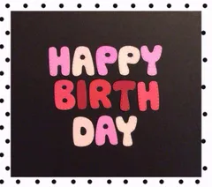 手作りアルバム仕掛け•パーツ　大きい文字　誕生日4