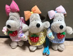 イチゴの香りのグルミット キーホルダー 3種セット