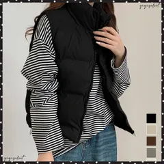 ダウンベスト ジップアップパデッドベスト  