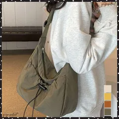 ショルダーバッグ ナイロン 無地 軽量  