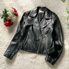 HARE　本革　羊革　レザーWライダースジャケット　ブラック　レディース　Sサイズ　美品　ハレ