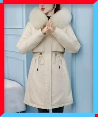 新品 レディース 中綿ジャケット 韓国風 フェイクダウンコート 暖かい 大人 おしゃれ 体型カバー アウター【送料無料】