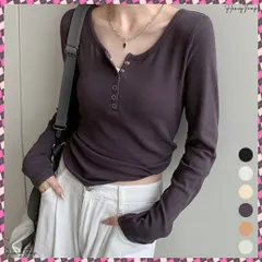 送料無料 カップ付きリブニットトップス暖かインナー  