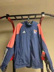 アディダス オリムピック・リヨン トラックジャージ ネイビー ピンク XLサイズ