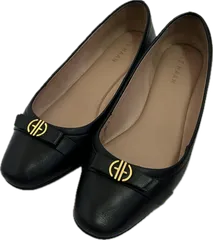 Z1620 COLE HAANコールハーン　パンプス　ウェッジソール　靴シューズ　ブラック　レディース