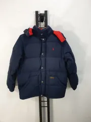 ポロ ラルフローレン キッズ ダウン ジャケット ネイビー BOYS m 10-12