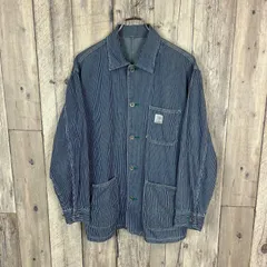 OLD COUNTRY FARM 90s カントリーファーム 日本製 ヒッコリーストライプ デニム カバーオール ジャケット