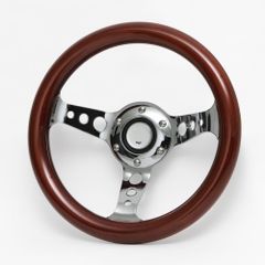 ウッド ステアリング 29cm 超小径 未使用品 29Ф ウッド ステアリング 29cm 超小径 未使用品 29Ф ウッドハンドル 約29cm