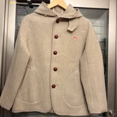 【美品】【size:36】DANTON(ダントン) ウールモッサ シングル フードジャケット コート