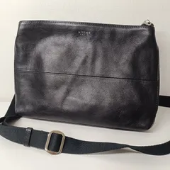 ウルティマトーキョー 2wayショルダーバッグ クロスボディー 3層式 本革レザー メンズ ブラック 美品のサムネイル