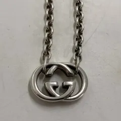 02w20891 グッチ GUCCI  GGロゴモチーフ シルバー ペンダント  シルバー  ユニセックス  箱なし  ネックレス  190489-J8400 8106  【中古品】