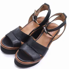 アグ サンダル 厚底 ストラップ ブランド 靴 黒 レディース 24サイズ ブラック UGG 【中古】