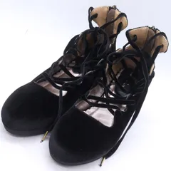 アクシーズファム パンプス ラウンドトゥ プラットフォーム シューズ 靴 黒 レディース Sサイズ ブラック axes femme 【中古】