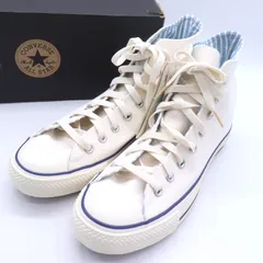 コンバース スニーカー ハイカット オールスター チャックテイラー シューズ 靴 白 メンズ 25.5サイズ ホワイト CONVERSE 【中古】