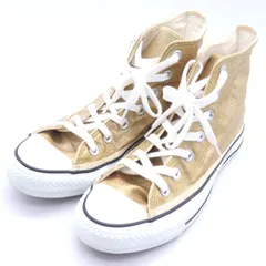 コンバース スニーカーハイカット オールスター チャックテイラー シューズ 靴 レディース 24サイズ ゴールド CONVERSE 【中古】