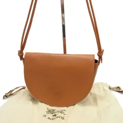 美品☆IL BISONTE イル ビゾンテ イタリア製 レザーショルダーバッグ レディース オレンジ 肩掛け 斜め掛け 本革 鞄 保存袋付