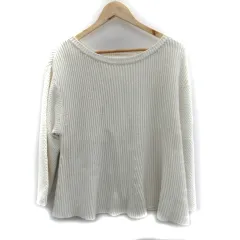 スナイデル snidel ニット セーター 長袖 ラウンドネック F 白 ホワイト /SM15