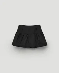 (新タグO) レテラ Flare Nylon Mini Skirt M