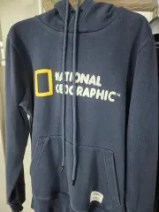 ナショナルジオグラフィック ネイビー フードT