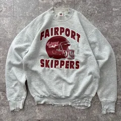 ダメージ 襤褸 スウェット トレーナー XLサイズ プリント 送料込 ストリート 古着