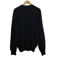 レジメント REGIMENT セーター ニット プルオーバー ハイネック 無地 カシミヤ 長袖 4L 黒 ブラック