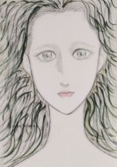 原画『少女』 A4 鉛筆画 ドローイング 一点物 手描きイラスト