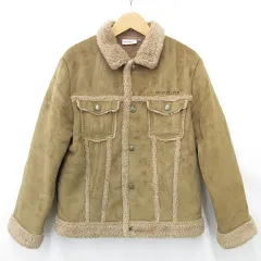 クイックシルバー QUIKSILVER ジャケット ボア フェイクムートン ブラウン 茶 Lのサムネイル