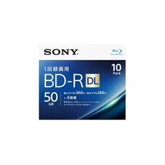ソニー ブルーレイディスク BD-R DL 50GB (1枚あたり地デジ約6時間) 1回録画用 10枚入り 4倍速ダビング対応 ケース付属 10BNR2VJPS4