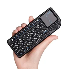 EwinR ミニ キーボード bluetooth 日本語JIS配列 ワイヤレス式 2.4GHz タッチパッド搭載 バックライト付き 応急LEDライト付き マウスセット一体型 Bluetoothドングル付属 多機能ボタン 無線 USBレシーバー付き Mini 1