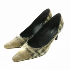 バーバリー BURBERRY パンプス ポインテッドトゥ ヒール ノバチェック