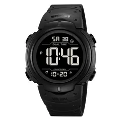 【新着商品】タイマー ストップウォッチ ランニング アラーム スポーツウォッチ ダブルタイム デジタルウォッチ 防水うで時計 時報機能 メンズ 日本語説明書付 見やすい デジタル腕時計 (ブラックxブラック) Datirzyx（ダティアシー）大文字表示