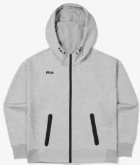 FILA フィラ グレー フルジップアップ フードTシャツ 90サイズ FS2FTE3253FLML