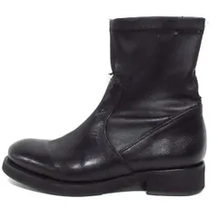 FABIO RUSCONI(ファビオルスコーニ) ショートブーツ 38 レディース - 黒 レザー