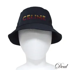 セリーヌ ロゴ エンブロイダリー バケットハット 2AUO1968P スパンコール レディース 帽子