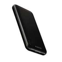 エレコム 薄型 コンパクト モバイル バッテリー DE-C66-10000BK 10000mAh ス 黒P_2