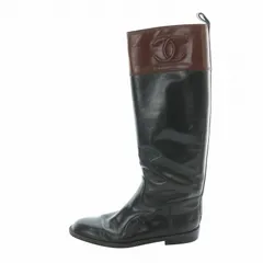 CHANEL レザー ロングブーツ　ダークブラウンサイズ36.5 23.5cm 楽天市場】シャネル ロングブーツの通販