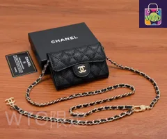 【今日特価】Chanel シャネル キャビアレザー小財布 スタイリッシュで上品なデザイン