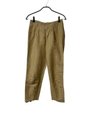 Z1614 BEAUTY&YOUTH UNITED ARROWS ビューティー&ユース ユナイテッドアローズ テーパードパンツ カジュアルパンツ ストライプ ベージュ サイズM