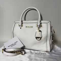 2511-10｜美品｜マイケルコース 2WAYハンドバッグ レザー ホワイト